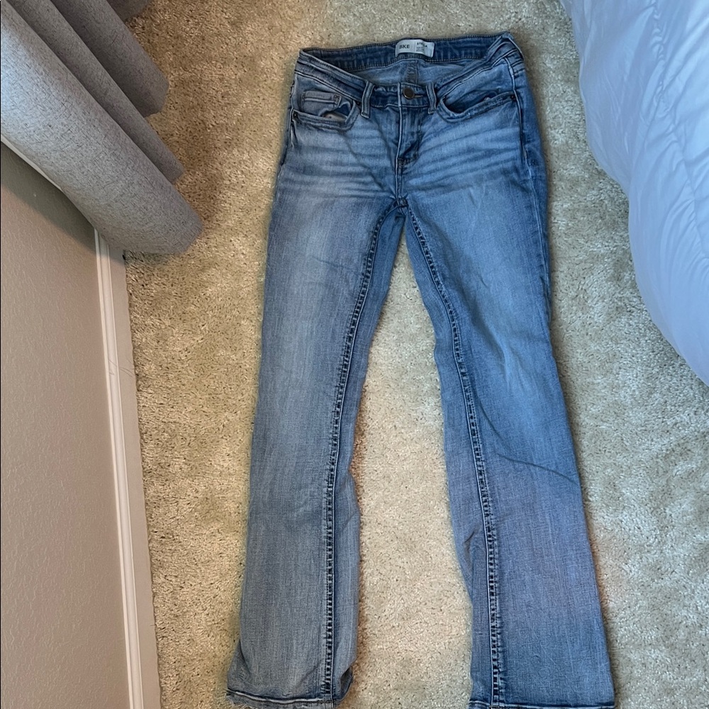 Stylish Blue Straight Leg Women's Jeans